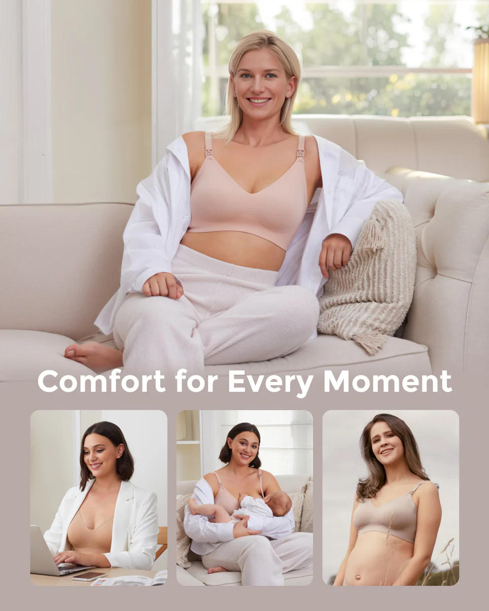 Ultra Soft Seamless Nursing Bra YN21 - Image 13