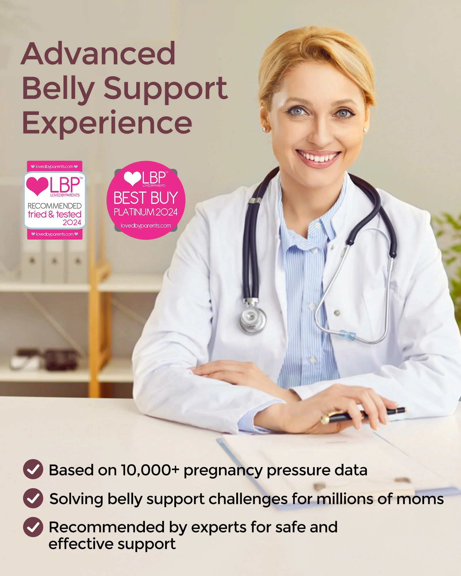 Pregnancy Comfort Bundle: Ergonest Belly Band and Huggable Body Pillow - Image 8