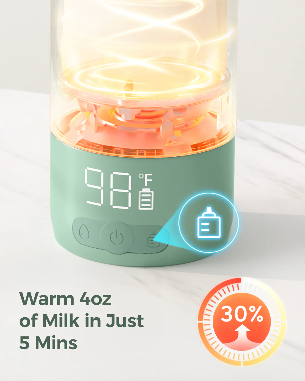 On-the-Go Bundle: Portable Baby Bottle Warmer + 22oz Baby Bottle Cooler - Image 5