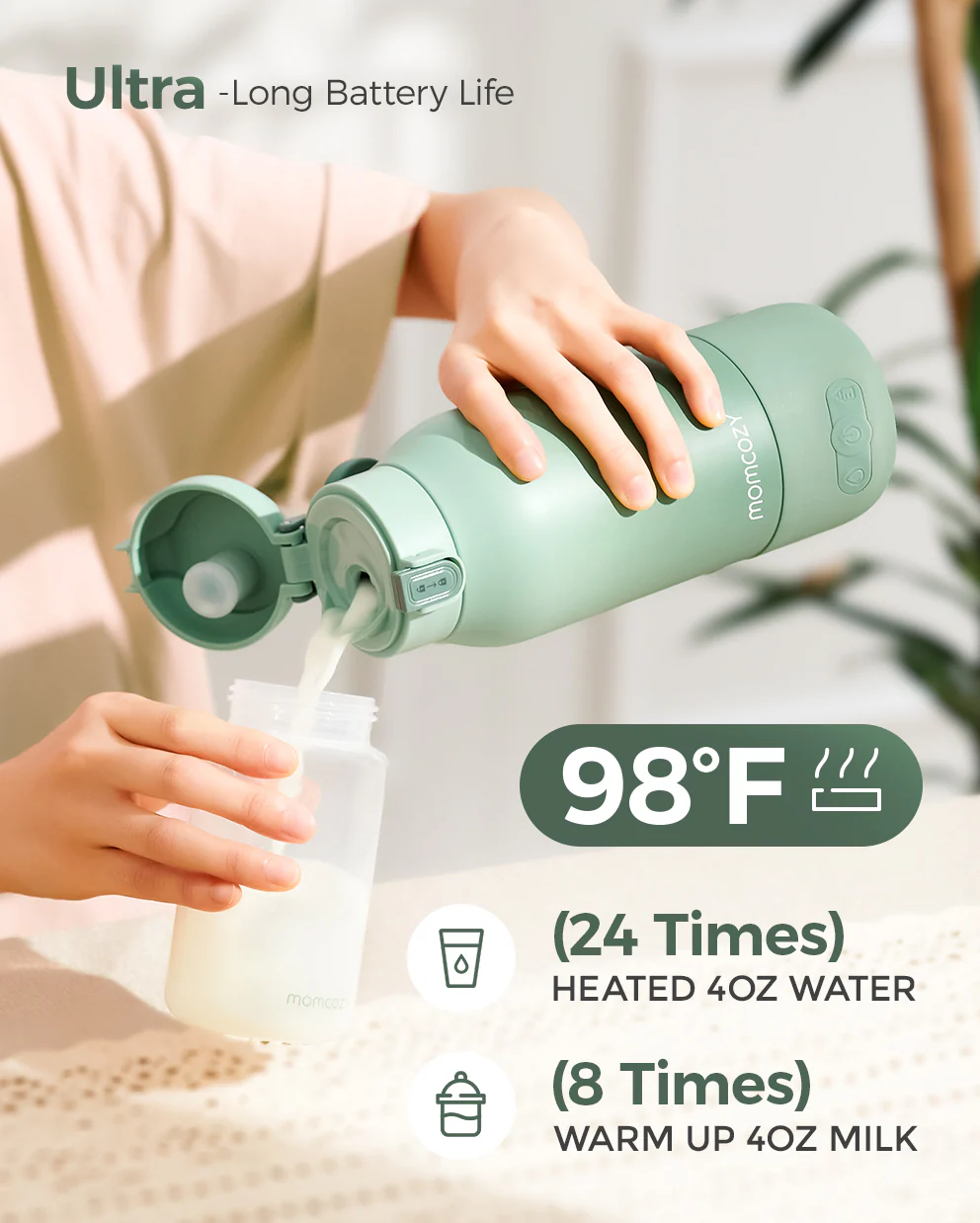 On-the-Go Bundle: Portable Baby Bottle Warmer + 22oz Baby Bottle Cooler - Image 4