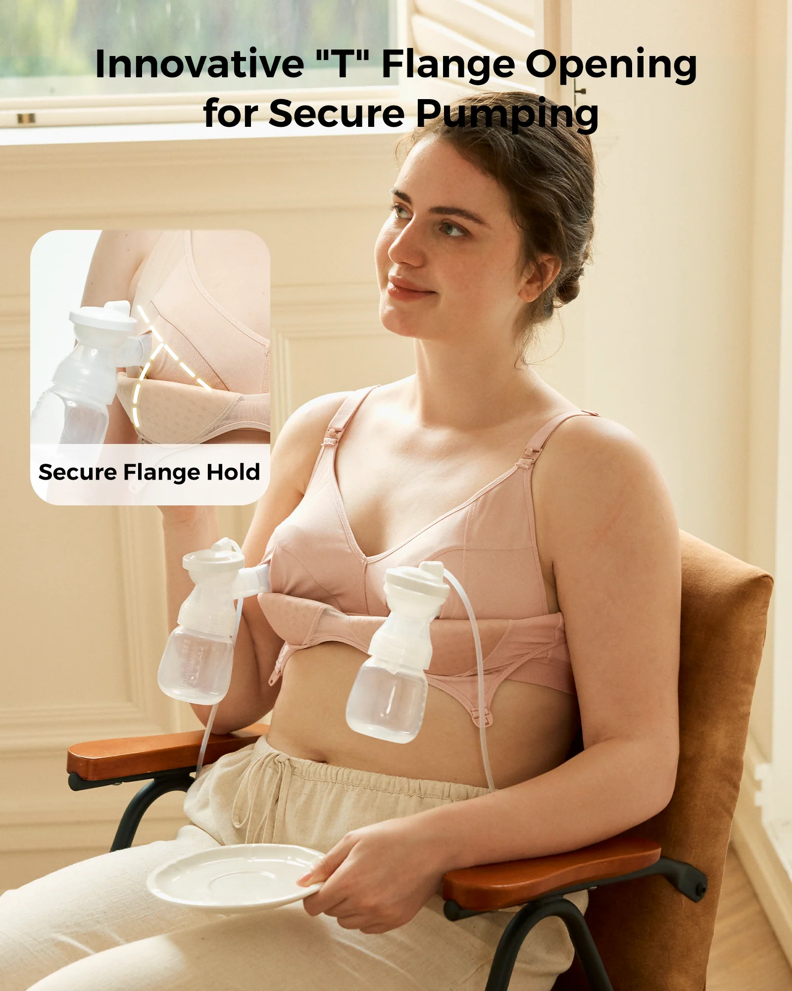 Momcozy Tencel™ Fabric Seamless Breast Pump Bra - Image 20