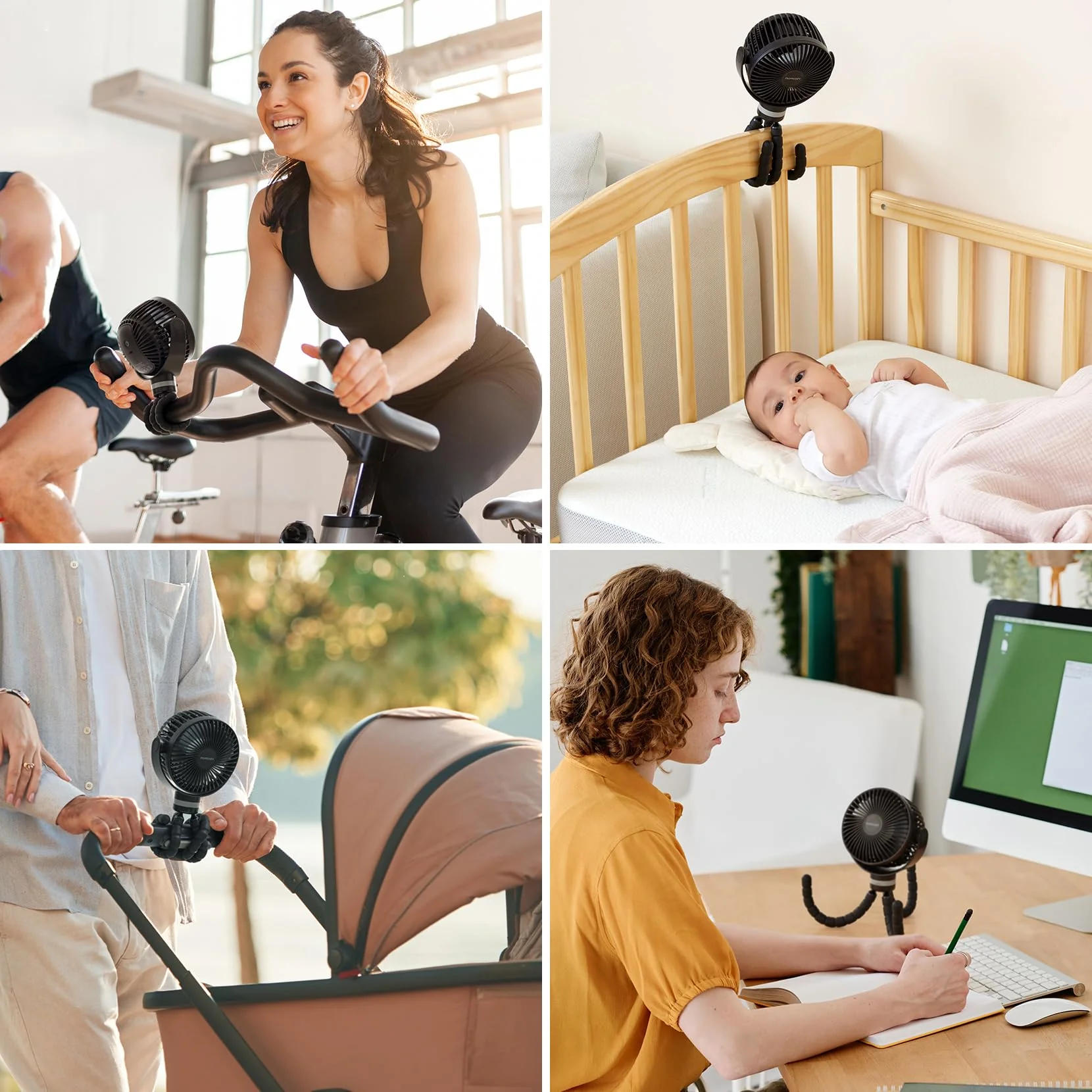 USB Rechargeable Handheld Cooling Fan for Travel - Image 7
